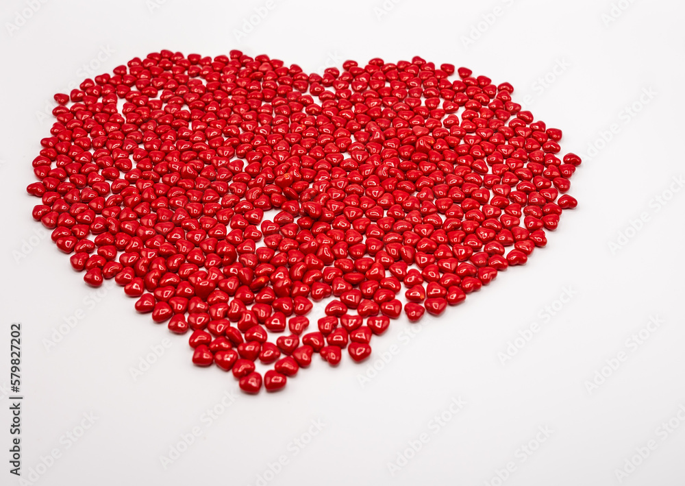 Cinnamon mini hearts in the shape of heart Cinnamon mini hearts in the shape of heart