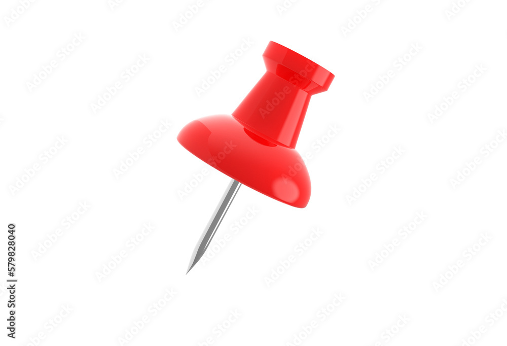 3d rendered push pin icon or thumbtack icon or paper clip icon on transparent background 3d rendered push pin icon or thumbtack icon or paper clip icon on transparent background