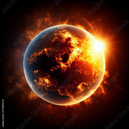 earth and sun, global warming