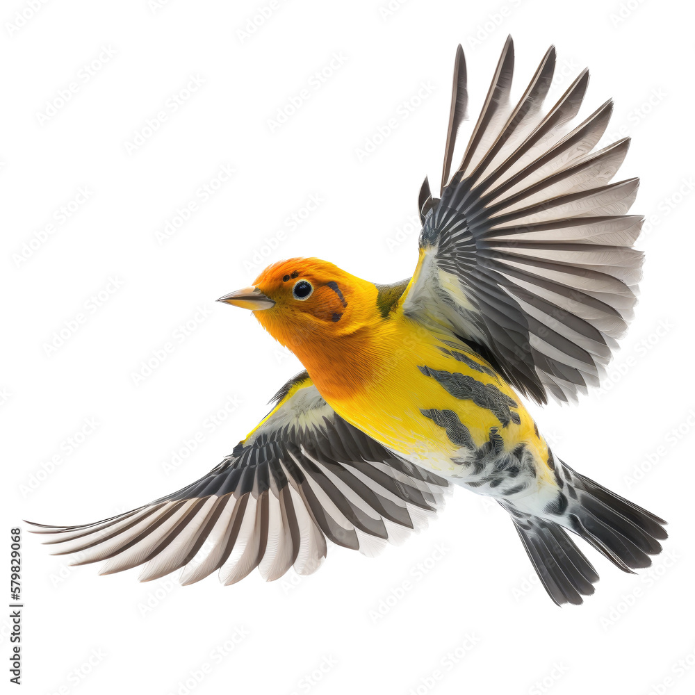 isolated western tanager bird in flight, macro, png, transparent background, spring, summer, flying bird, vertical, horizontal, close up, Piranga ludoviciana, Generative AI isolated western tanager bird in flight, macro, png, transparent background, spring, summer, flying bird, vertical, horizontal, close up, Piranga ludoviciana, Generative AI