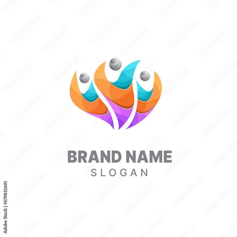 Community logo icon vector isolated, Community people Logo, Abstract Community Logo, Abstract crown people colorful logo icon design Community logo icon vector isolated, Community people Logo, Abstract Community Logo, Abstract crown people colorful logo icon design