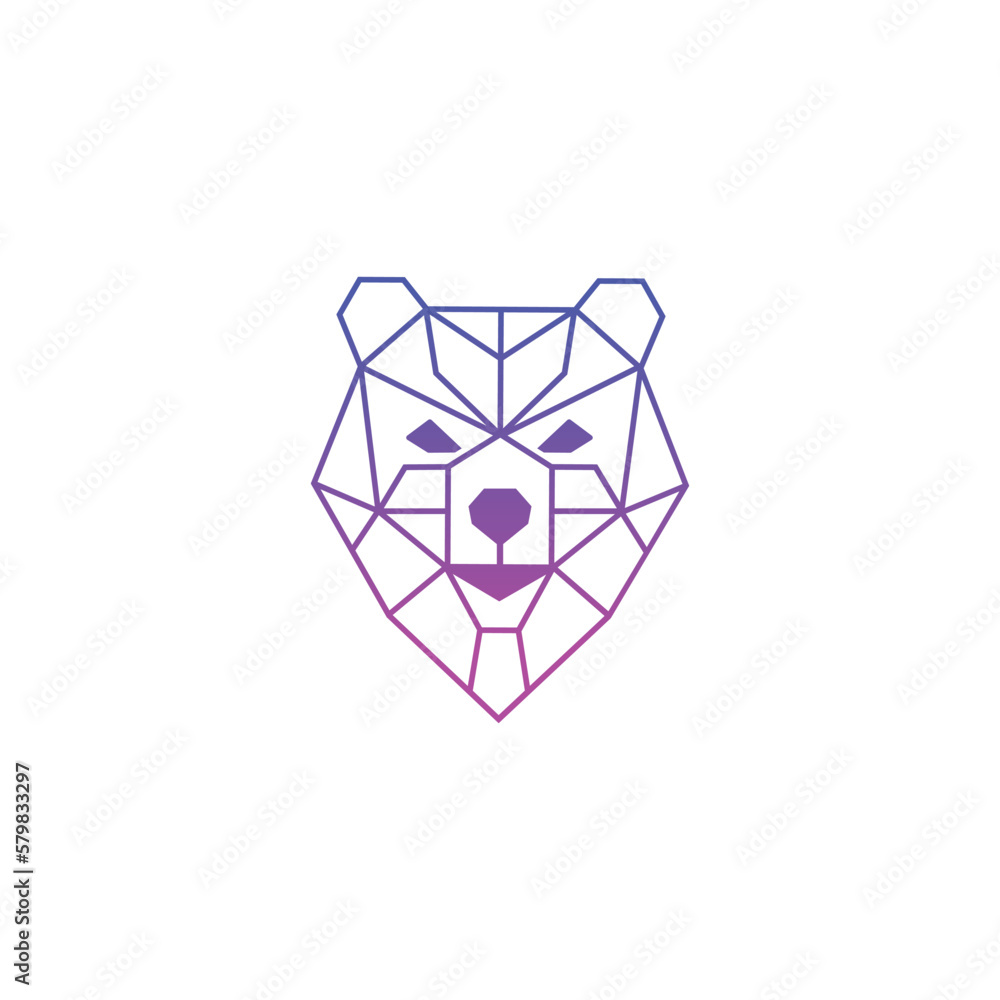 Angry bear line geometric logo for business, icon, web, vector, graphic, illustration, design, logo, bear head, angry bear, geometric bear, line, technology, background, modern, connect, animal line Angry bear line geometric logo for business, icon, web, vector, graphic, illustration, design, logo, bear head, angry bear, geometric bear, line, technology, background, modern, connect, animal line