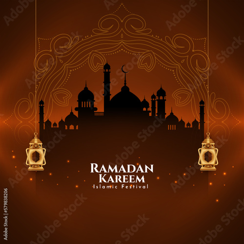 Ramadan Kareem Islamic religious festival background