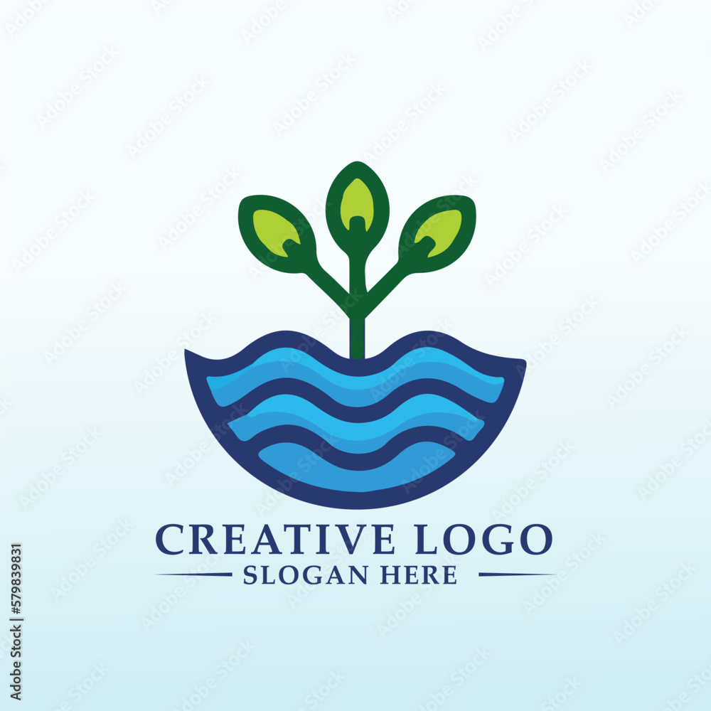 Fototapeta premium Logo for modern current retail brand