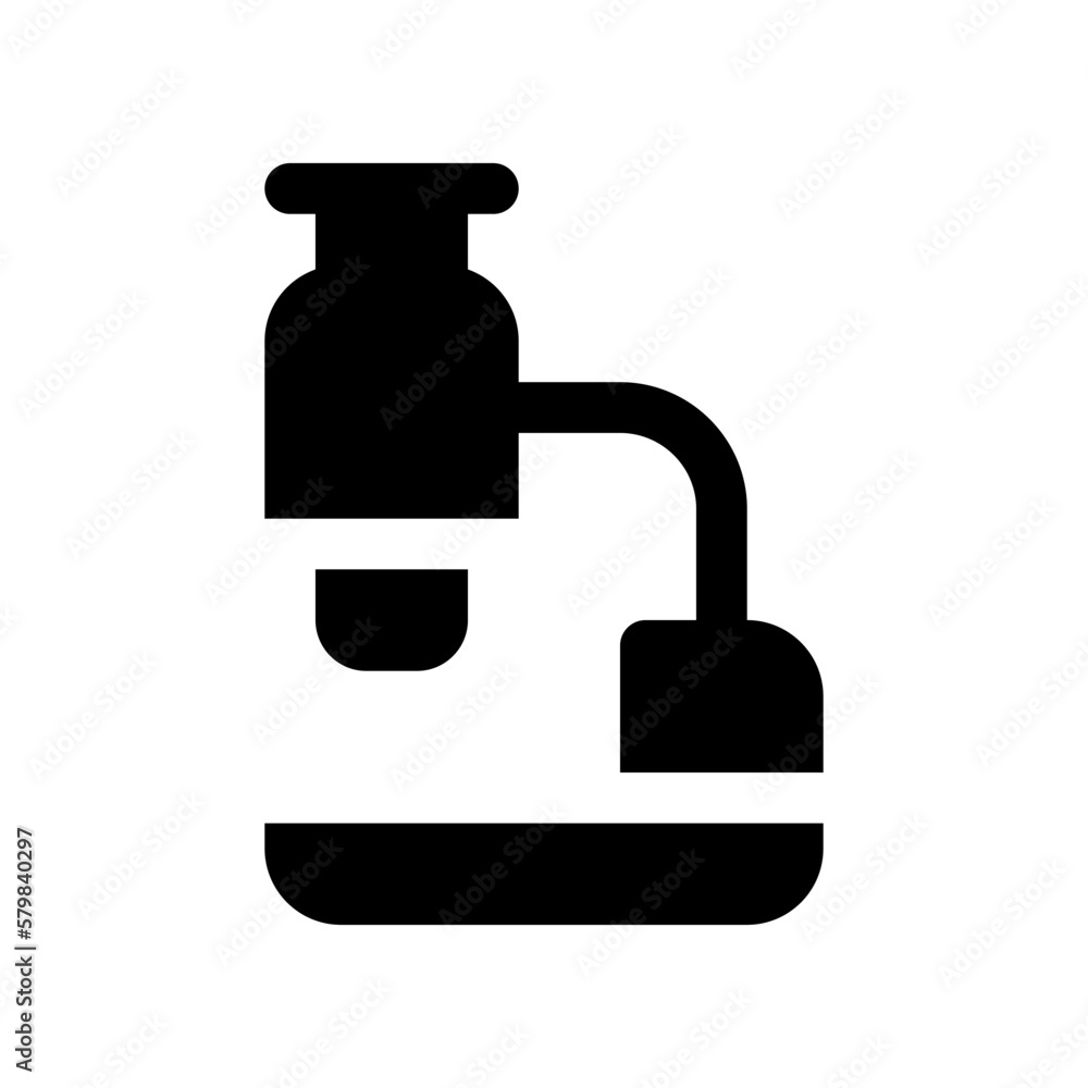 microscope icon for your website design, logo, app, UI. microscope icon for your website design, logo, app, UI.