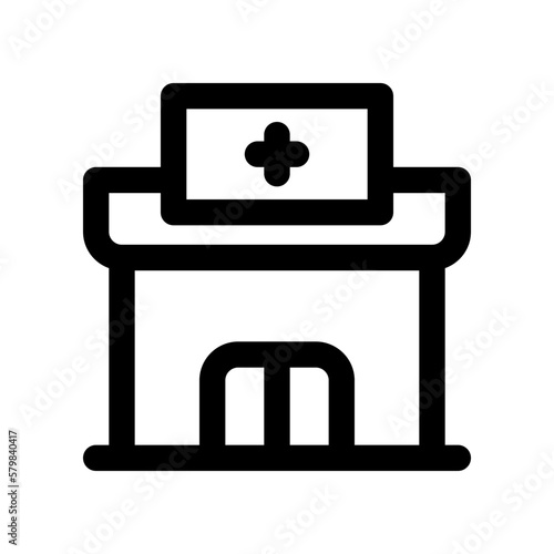 hospital icon for your website design, logo, app, UI. 