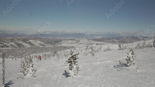 ski resort in the mountains
