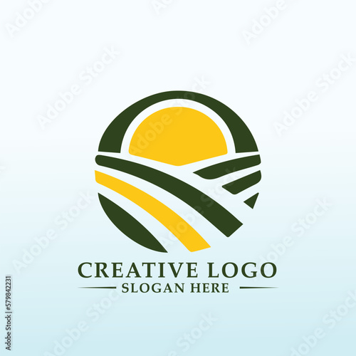 High end precision Agriculture equipment logo design