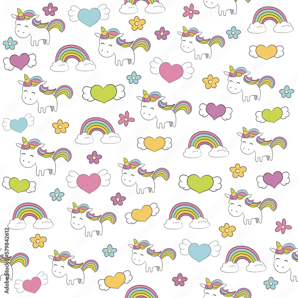 seamless pattern with toys