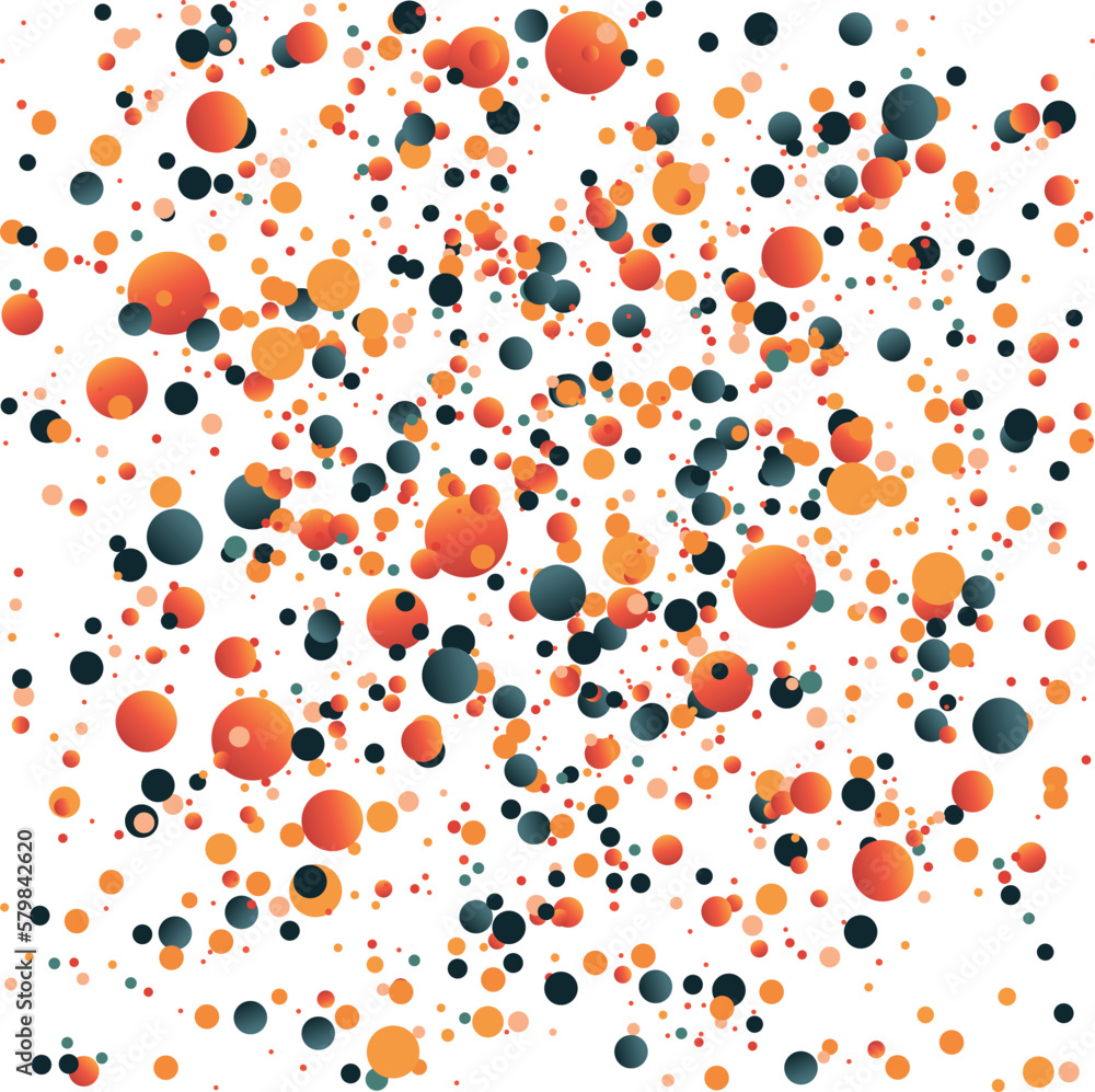 abstraction of round balls on a white background, festive colored balls, vector illustration abstraction of round balls on a white background, festive colored balls, vector illustration