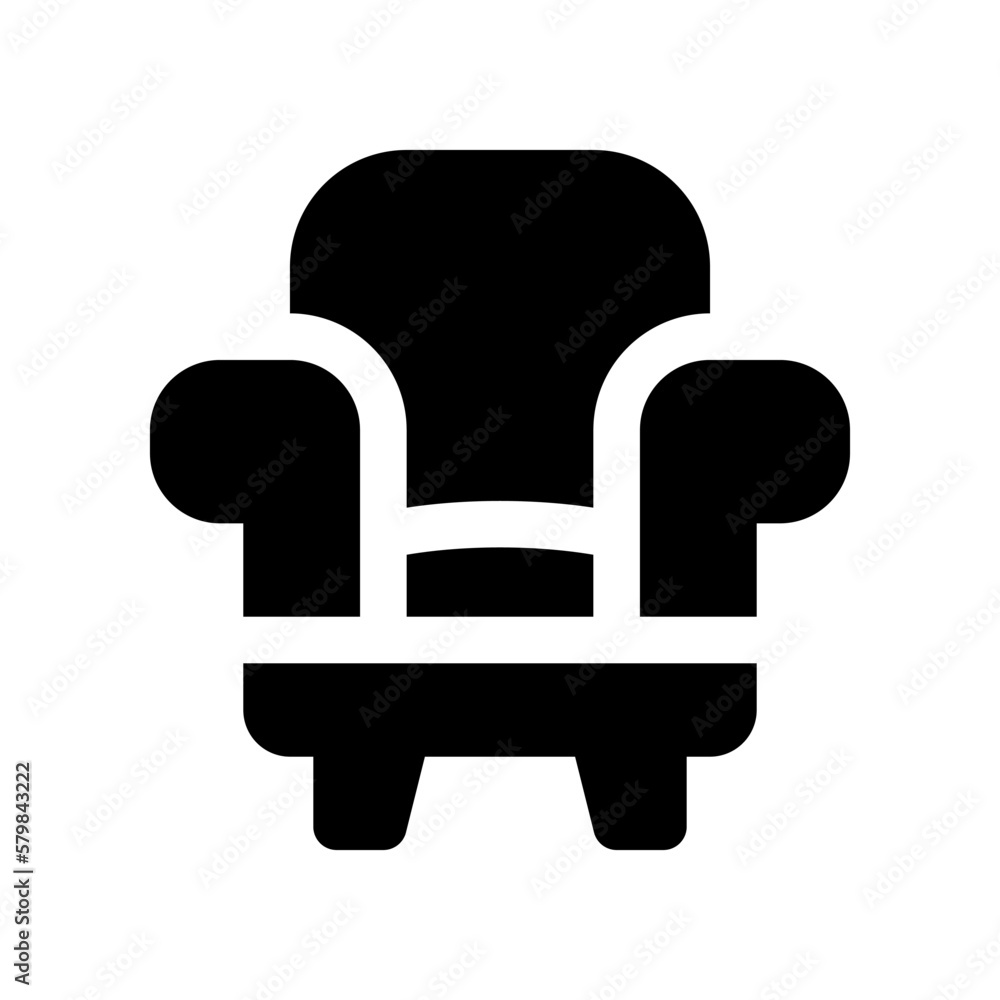 armchair icon for your website design, logo, app, UI. armchair icon for your website design, logo, app, UI.