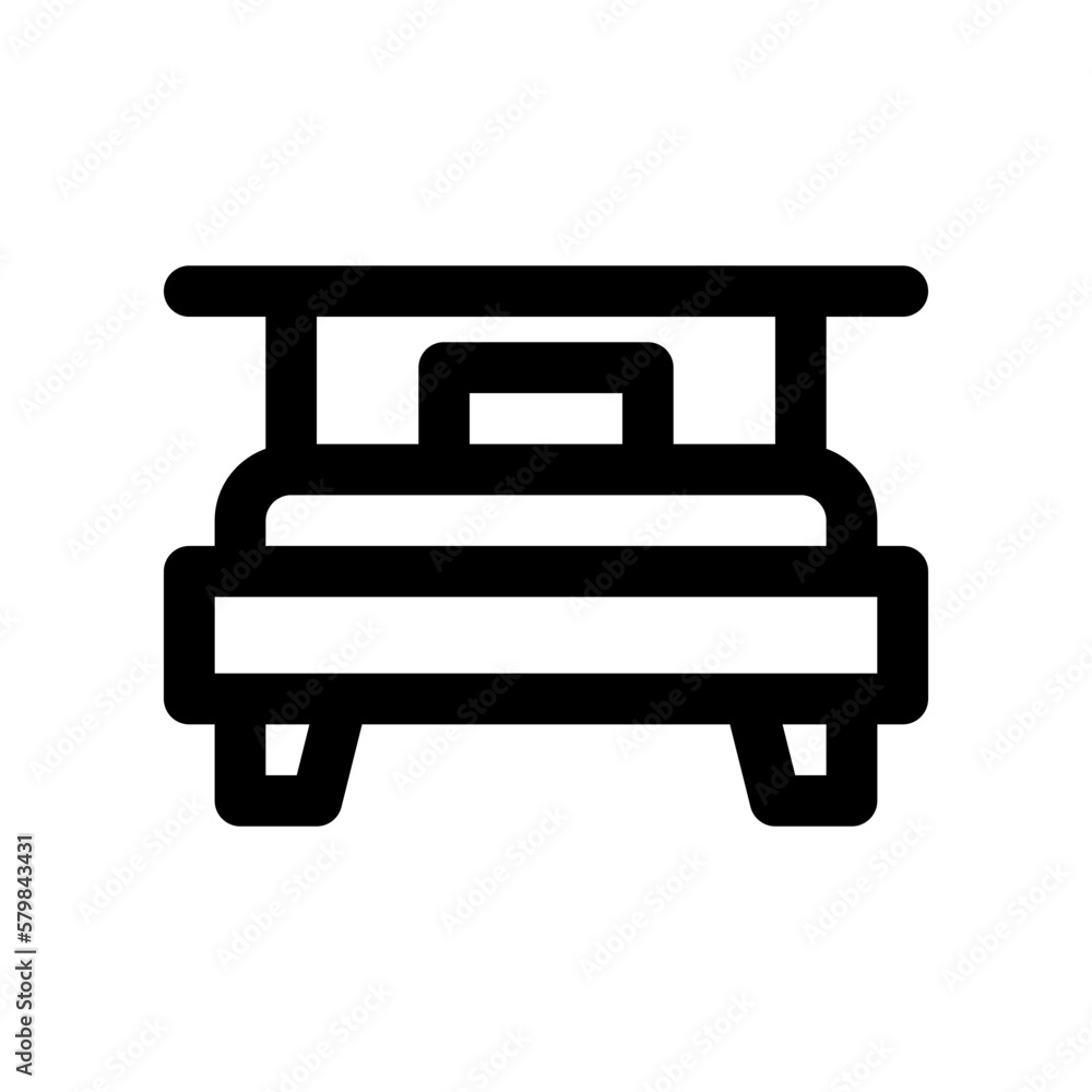 bed icon for your website design, logo, app, UI. bed icon for your website design, logo, app, UI.