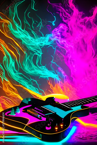 abstract colorful background with wave