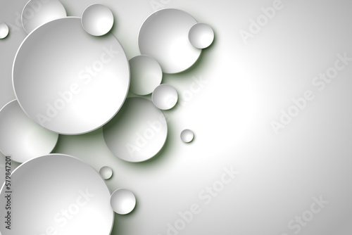 Abstract 3d circles background