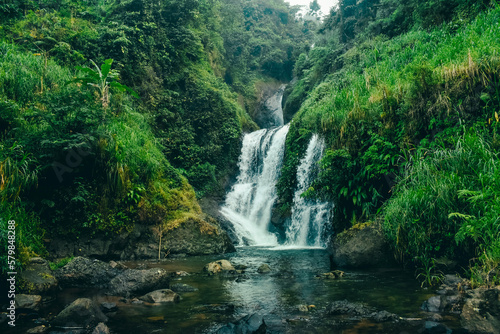 A waterfall in indonesia