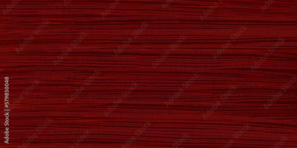 Uniform mahogany wood texture with horizontal veins. Vector red wood background. Lining boards wall. Dried planks. Painted wood. Swatch for laminate
 - obrazy, fototapety, plakaty 