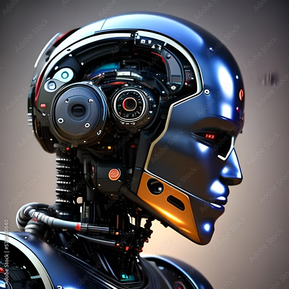 Fototapeta premium Roboter Kopf