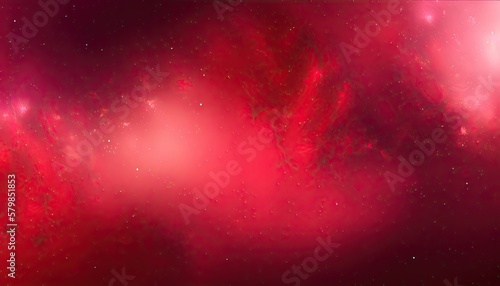 Red galaxy abstract background texture. Generative AI illustration.
