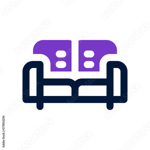 sofa icon for your website, mobile, presentation, and logo design.