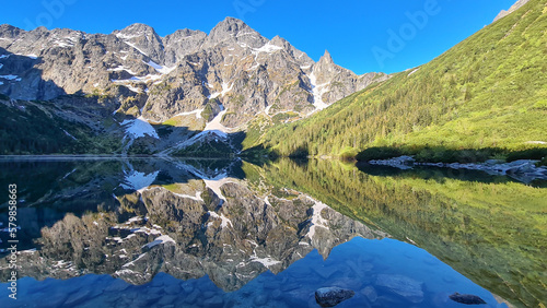 Reflection in a mountain lake