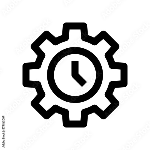 time management icon for your website, mobile, presentation, and logo design.