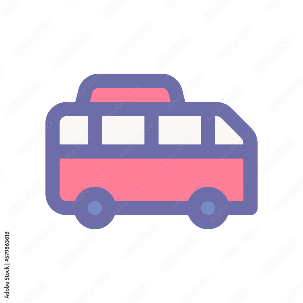 bus icon for your website design, logo, app, UI. 