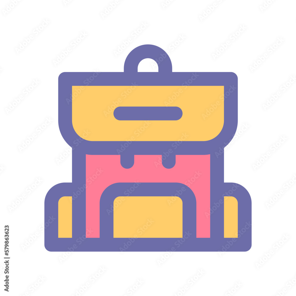 backpack icon for your website design, logo, app, UI. backpack icon for your website design, logo, app, UI.
