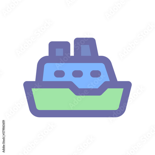 cruise ship icon for your website design, logo, app, UI. 