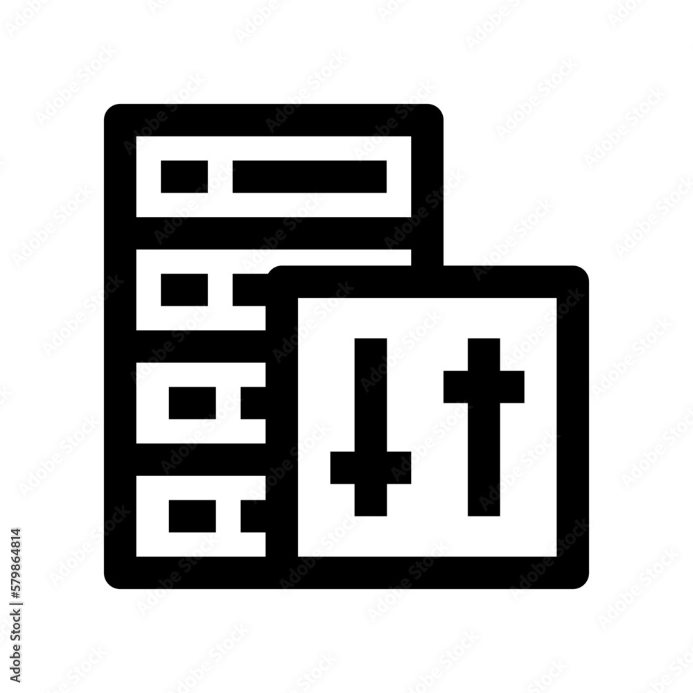 Fototapeta premium equalizer icon for your website, mobile, presentation, and logo design.