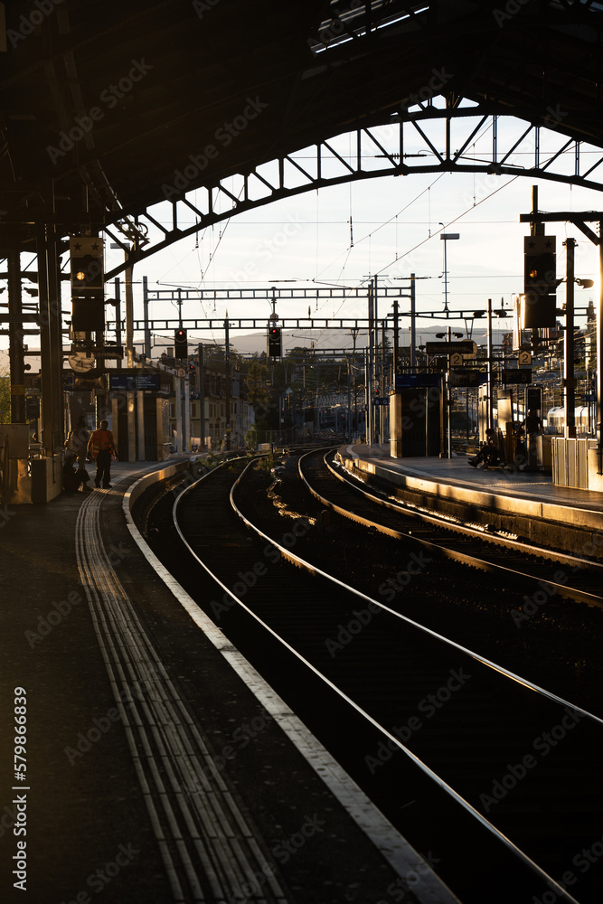 Obraz premium train station