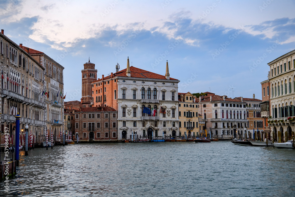 Venice, Italy: Grand Canal in the evening