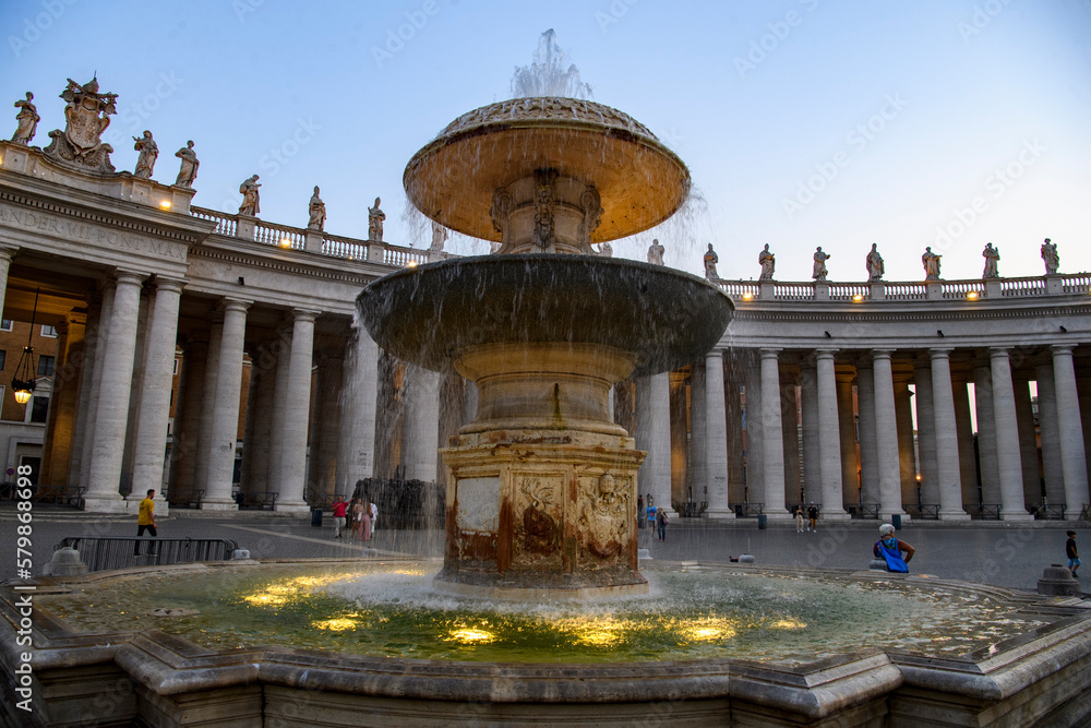 The Bernini fountain in Saint Peter's Square