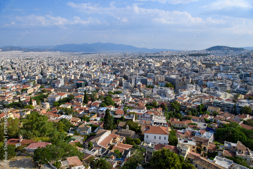 Skyline of Athens, Greece