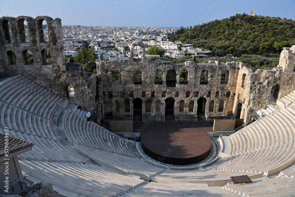 Acropolis, Athens, Greece - Odeon of Herodes Atticus theatre