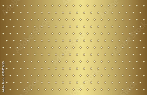 Texture with  round spheres on a golden  background. Pattern