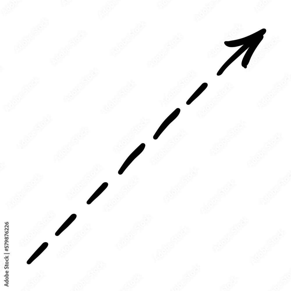 Arrow mark icon. Hand drawn arrow illustration. Vector isolated on white background. Arrow mark icon. Hand drawn arrow illustration. Vector isolated on white background.