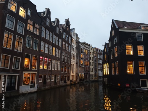 Heart of canals and bicycles: Amsterdam Fototapeta