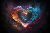 Colorful Nebulas Hearts