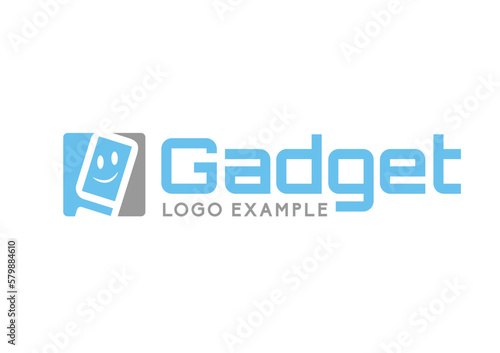 Gadget store, gadget service simple logo template