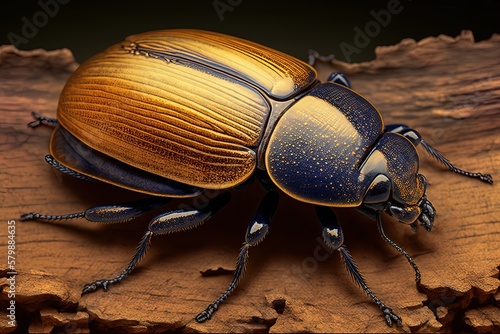 Specimen of the sap-feeding beetle Glischrochilus quadripunctatus Generative AI photo