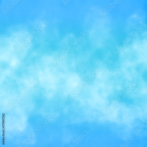 Abstract fantasy sky background. Clear blue sky and white clouds. Sky landscape background. Summer heaven with colorful clearing sky.