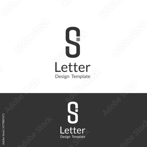 SI IS letter design logo logotype icon concept with san serif font and classic elegant style look vector