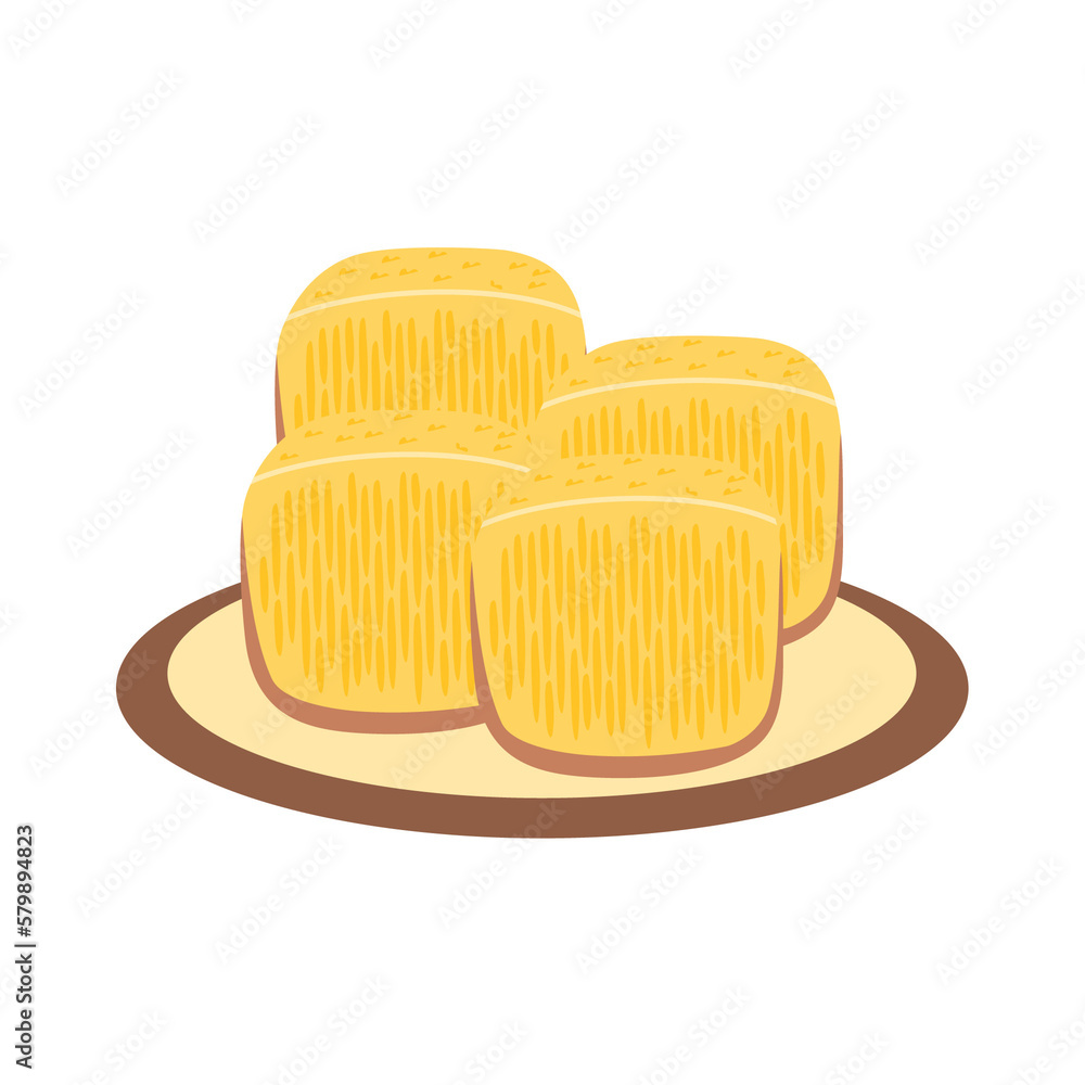 Bika Ambon. Tapioca sponge cake from Medan, North Sumatra Bika Ambon. Tapioca sponge cake from Medan, North Sumatra