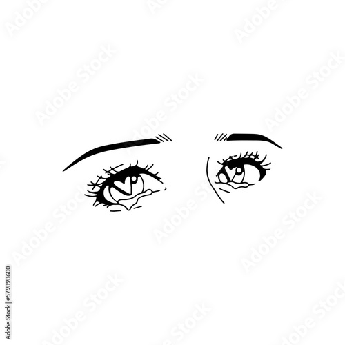 vector illustration of a beautiful pair of women