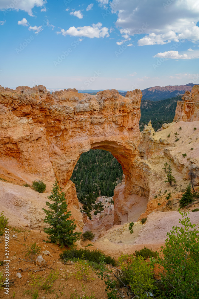 Natural Bridge arch in Bryce Canyon National Park