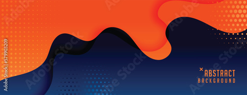 fluid design abstract background in half tone style vector