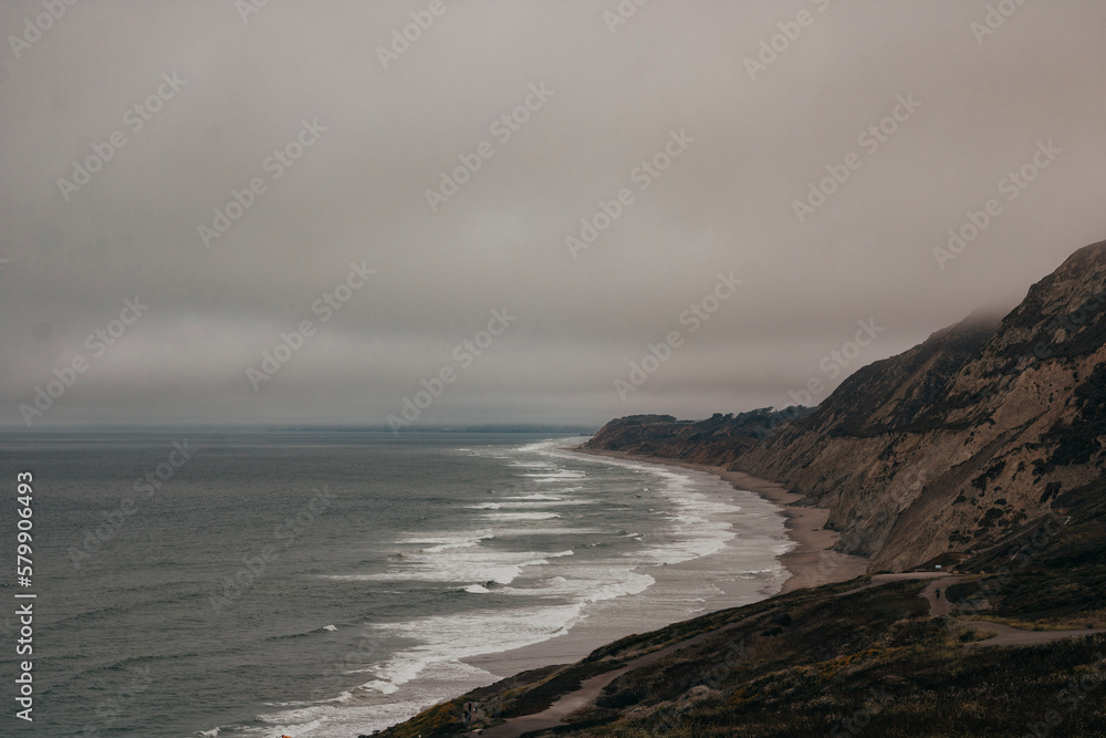 storm on the beach