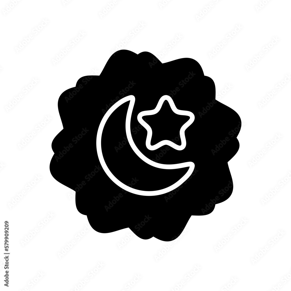 Star And Crescent Symbol Of Islam In Solid Black Icon For Apps And umno-must-return-to-islam-repent-to-rise-again-after-disastrous-ge15