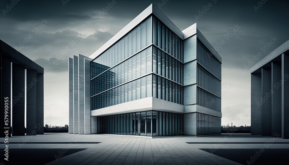 Obraz premium Commercial building exterior