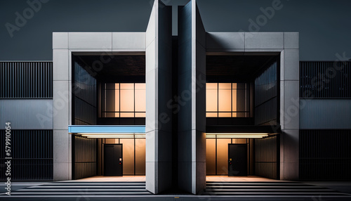 Commercial building exterior